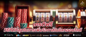 เครดิฟรี วิธีที่ดีที่สุดในการเพิ่มโอกาสในโลกออนไลน์